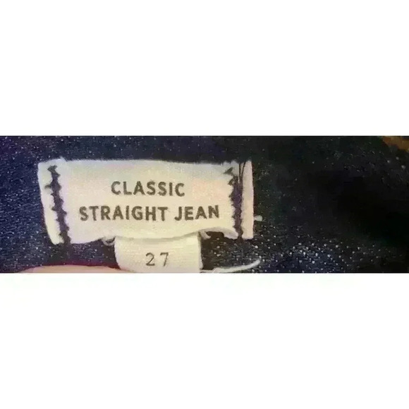 Madewell Slight Distressed Classic High Rise Straight Leg Jeans. Size 27 - Picture 6 of 8